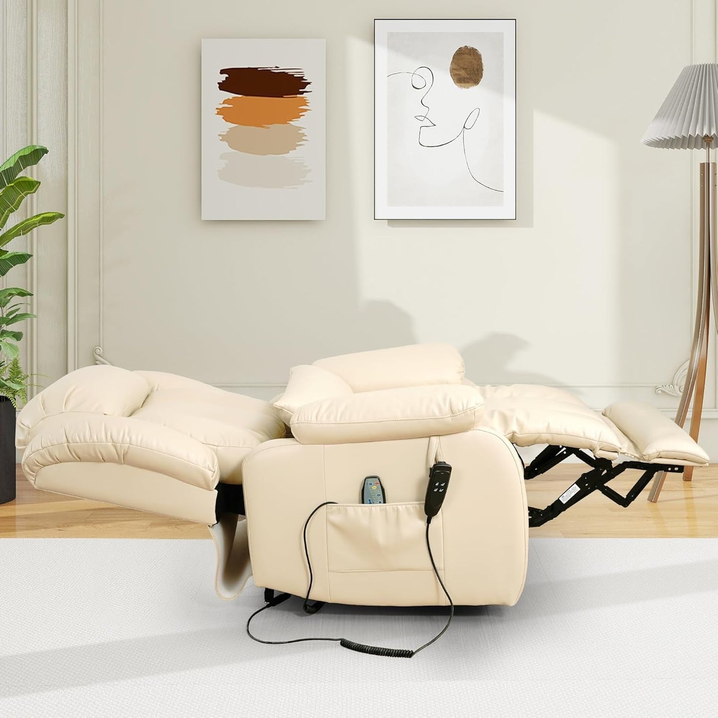 Large Reclining Lift Chair With Dual Motor Massage