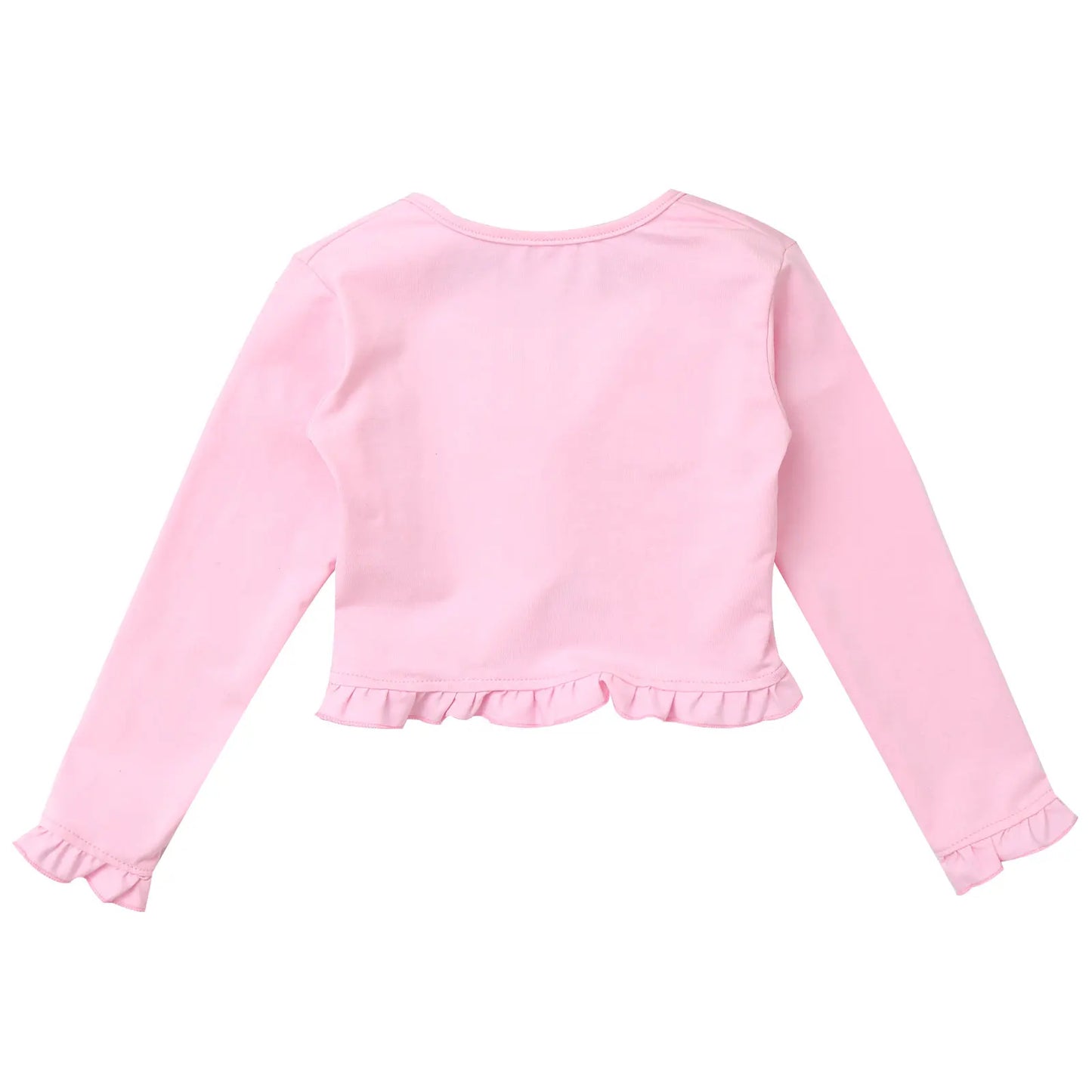 Cute Long Sleeves Flower Girl Casual Ruffle Lace Cloaks Cape Kids Bolero Jacket For Wedding Princess Outwear Shawl Cardigan Coat