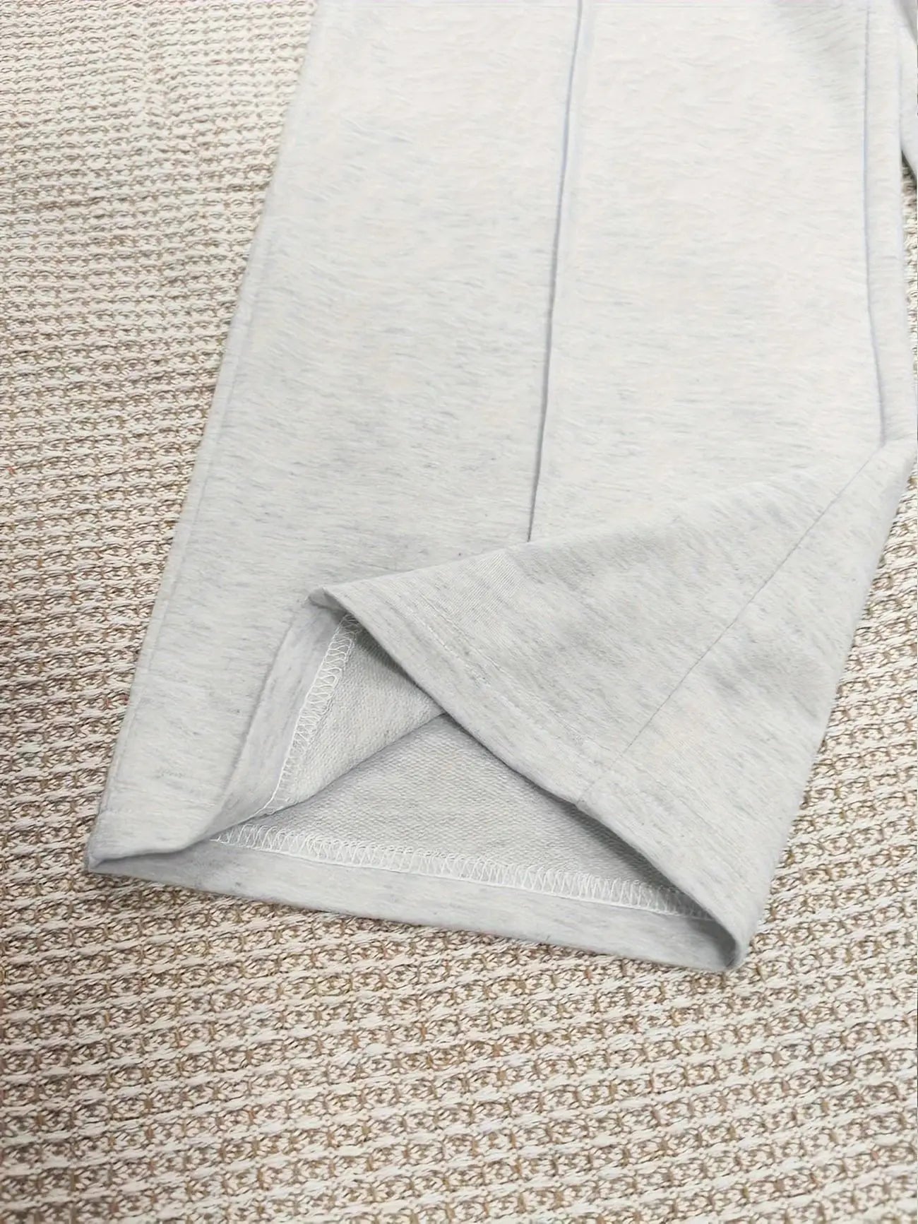 Simple And Casual Large-Sized Grey Wide-Leg Pants. The Simple Grey Color Can Be Matched In More Ways