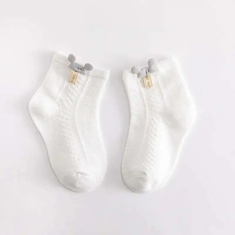 1 Pair Baby Socks Boys Girls Rabbit Ear Mouse Soft Summer Ultrathin Mesh Children Newborn Kids Infant Toddler Elastic