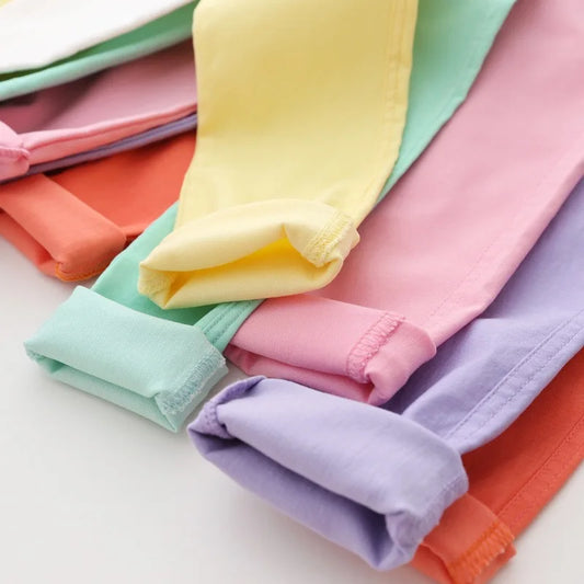 1pcs Spring Summer Girl Pencil Pants Elastic Thin Baby Legging Slim Fit Children's Leggings Autumn Kids Imitation Jeans Trousers