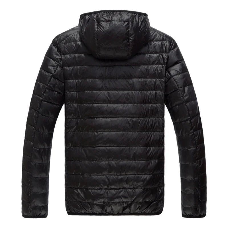 2024 Fall And Winter New Collar Lightweith Warm Down Jacket Royal Blue Black Gray Green Male Down-Filled Coat Large Size Does N