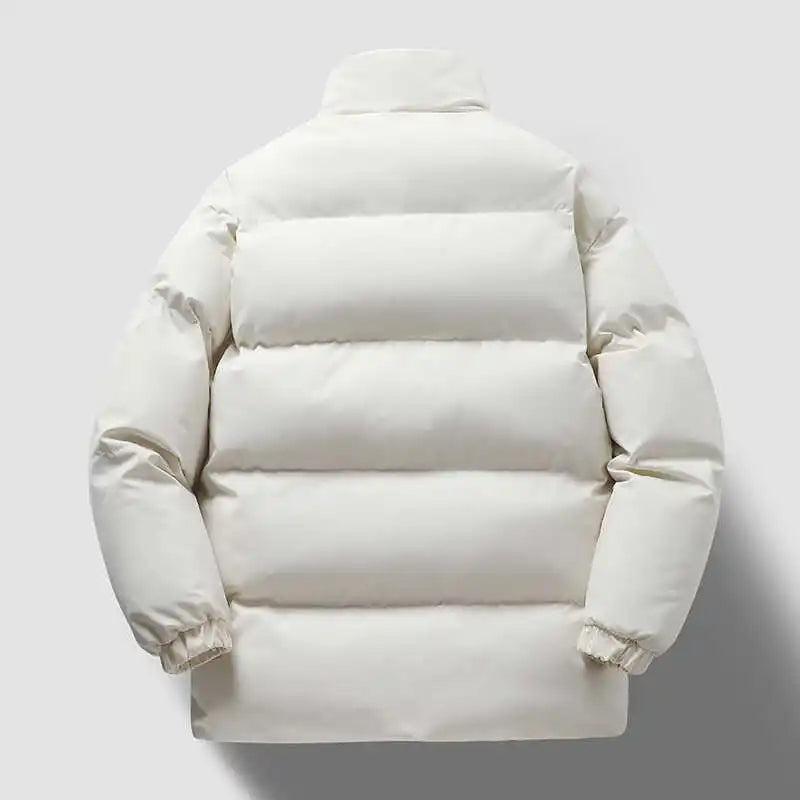 Down Jacket Cotton-padded Clothes Winter Thickened Cotton-padded Coat New Men And Women Couple Chopsticks Casual Youth Warm O...