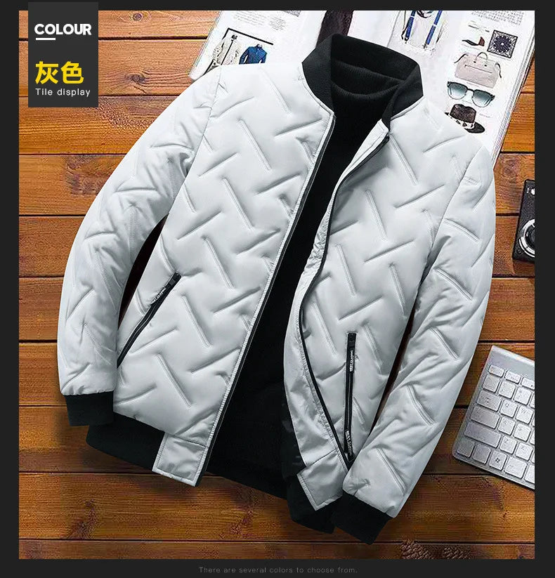 New 2025 Autumn Winter Jacket Men Cotton Padded Jacket Korean Streetwear Casual Jacket Men Fashion Clothing Male Warm Coats 5XL