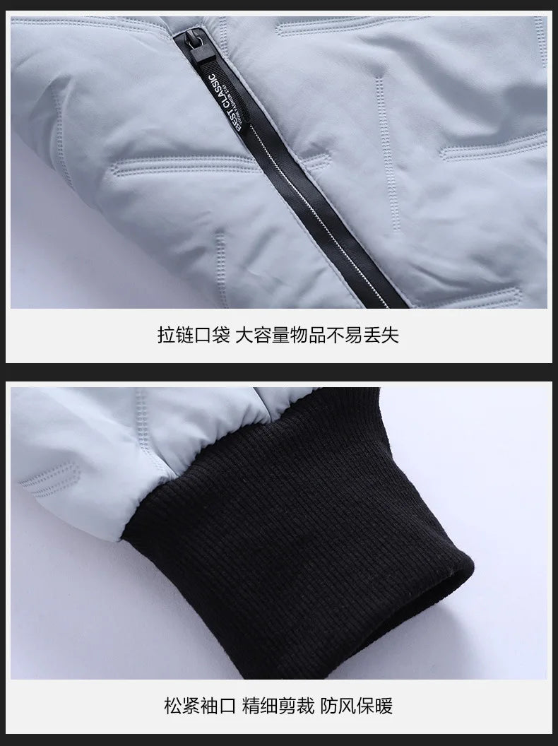 New 2025 Autumn Winter Jacket Men Cotton Padded Jacket Korean Streetwear Casual Jacket Men Fashion Clothing Male Warm Coats 5XL