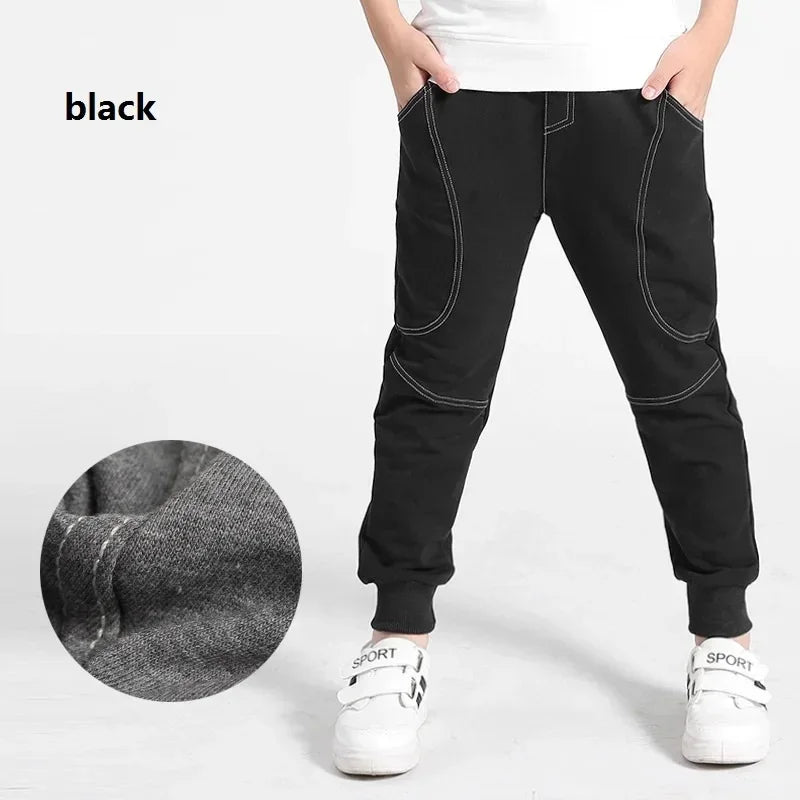 Pantalones deportivos de algodón para niños, estilo coreano, moda de primavera y otoño, para adolescentes de 10 a 12 años