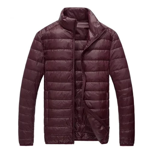 2024 Fall And Winter New Collar Lightweith Warm Down Jacket Royal Blue Black Gray Green Male Down-Filled Coat Large Size Does N