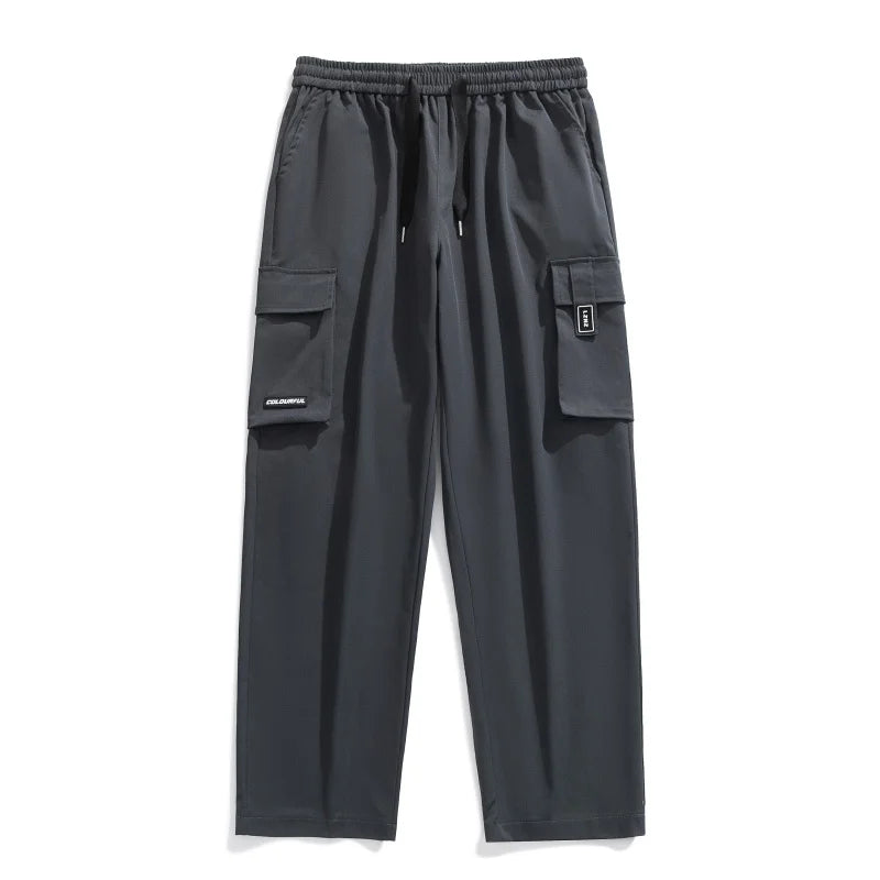 Youth Fashion Trend High-quality Outdoor Sports Leisure Workwear Long Pants Comfortable Breathable Leg Tied Straight Leg Pants