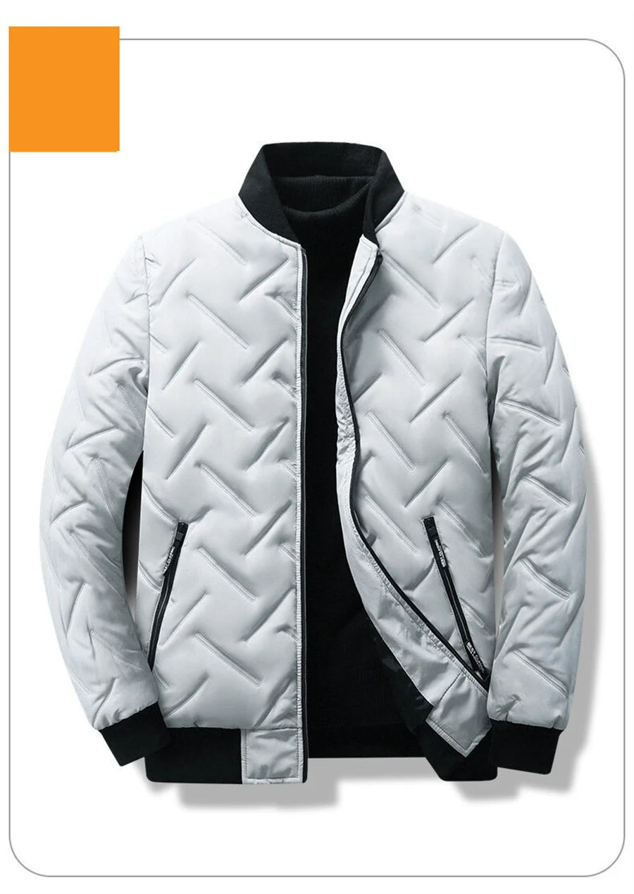 2025 Men's Warm Padded Jacket Autumn Winter Slim Fit Male Coat Casual Baseball Clothes Parka for Men Clothing Windbreaker 5XL
