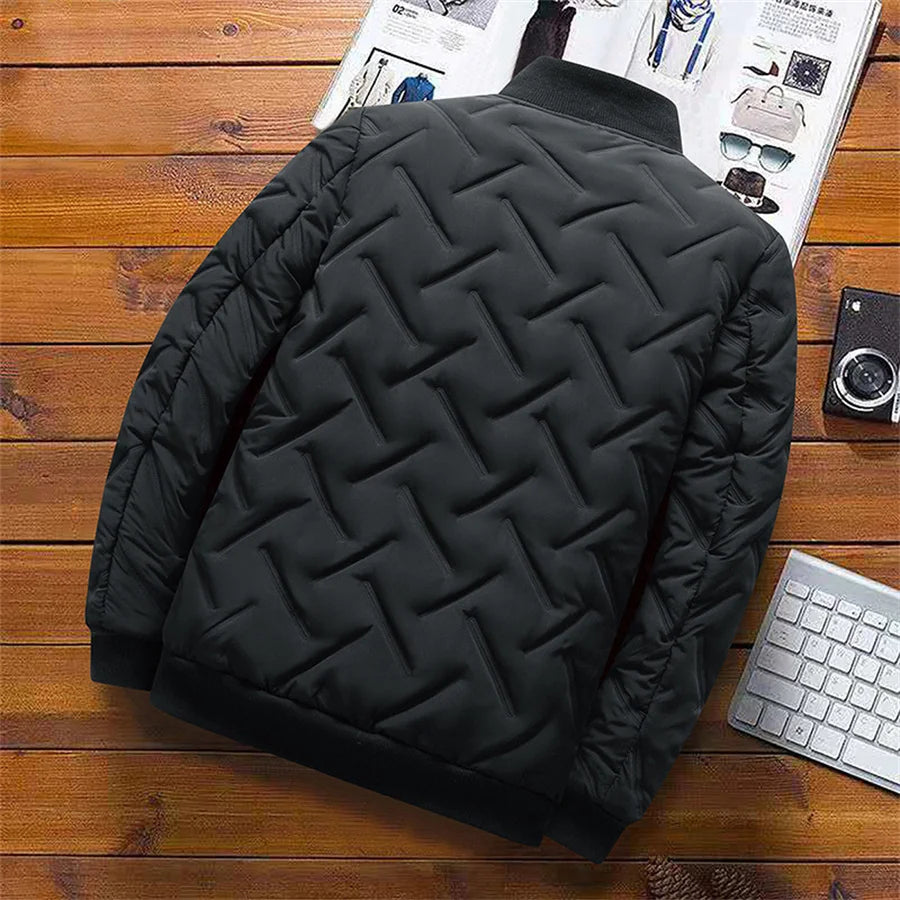 2025 Men's Warm Padded Jacket Autumn Winter Slim Fit Male Coat Casual Baseball Clothes Parka for Men Clothing Windbreaker 5XL