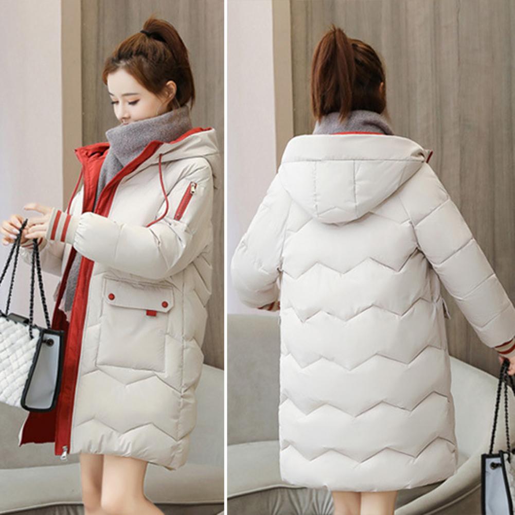 2025 New Women Long Down Cotton Jacket Korean Loose Cotton Coat Winter Thicken Warm Women Parkas Winter Female Hooded Coat