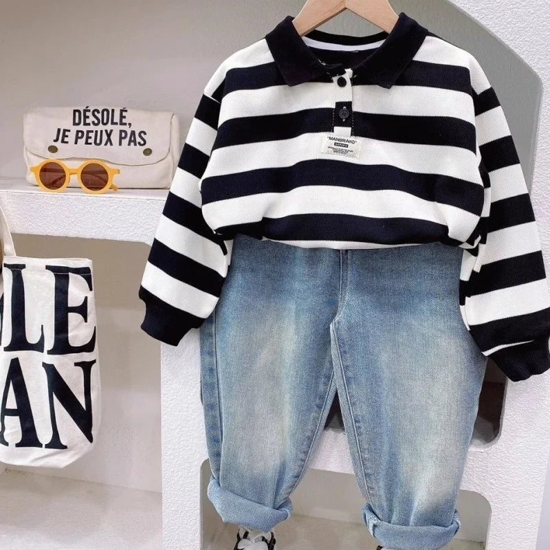 Boys Girl Hole Jeans Pants Excellent Quality Cotton New Casual Children Trousers Baby Toddler Comfortable Kids Clothes Children