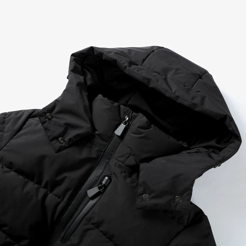 Fashion Hooded Padded Coats With Belt Women Slim Stand Collar Full Sleeve Pocket Coat Winter Lady Thicken Warm Skiing Jacket