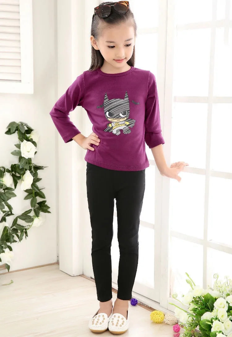 1pcs Spring Summer Girl Pencil Pants Elastic Thin Baby Legging Slim Fit Children's Leggings Autumn Kids Imitation Jeans Trousers