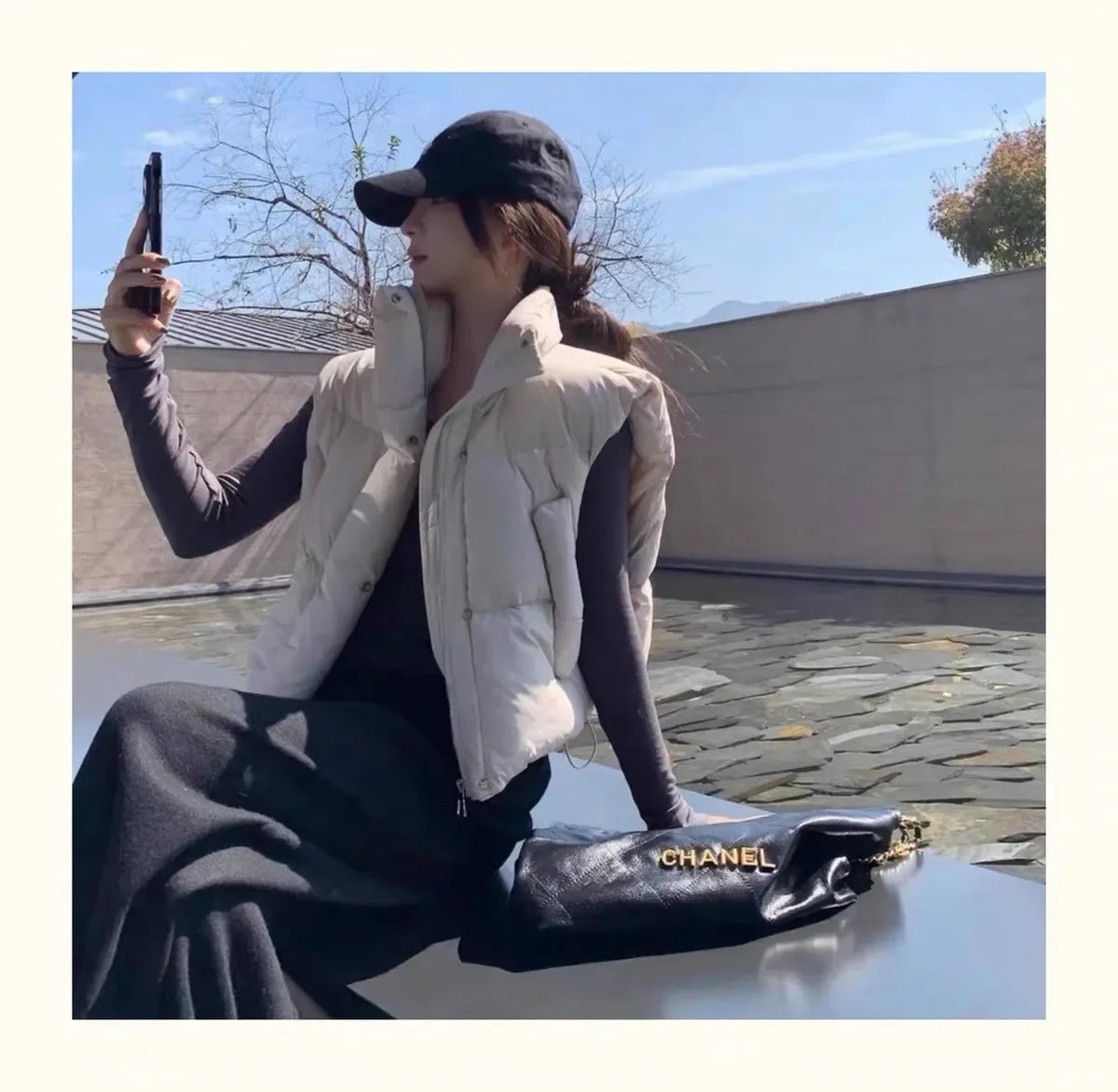 Women Warm Parkas Single Breasted Coats Autumn Winter Vest Coat Khaki High Waist Casual Vests Elegant Y2k Jackets Thick 2024