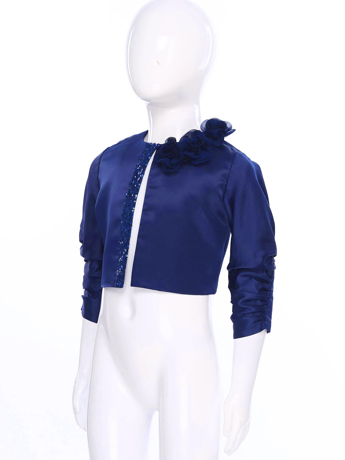 Girls Party Bolero Coats Short Jackets Prom Banquet Communion Jacket Birthday Gift Wedding Wrap Outerwear Flower Girl Clothes