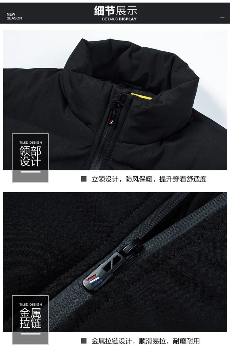 2024 Winter New Men's Cotton Jacket, Daily Casual Windproof and Cold Proof Warm Cotton Clothing