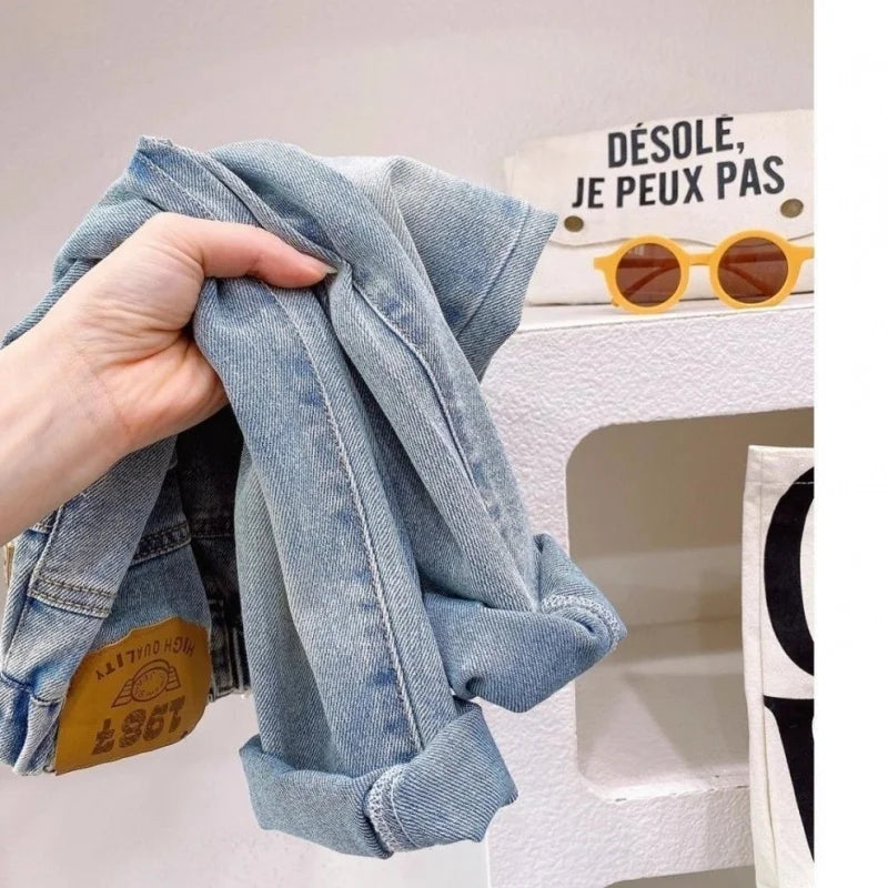 Boys Girl Hole Jeans Pants Excellent Quality Cotton New Casual Children Trousers Baby Toddler Comfortable Kids Clothes Children