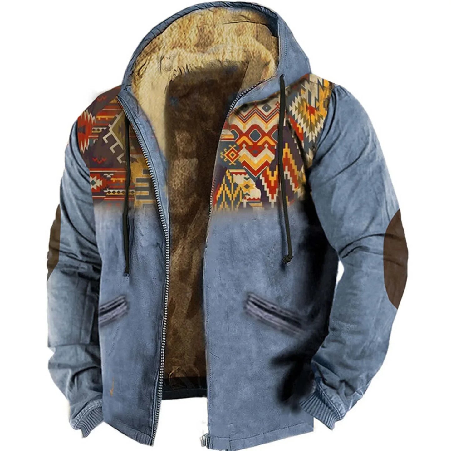Vintage Y2k Zipper Golf Hoodie For Men Fashion Jacket Ethnic Men'S Pullovers 3d Jersey Sweatshirt Long Sleeve Casual Clothing