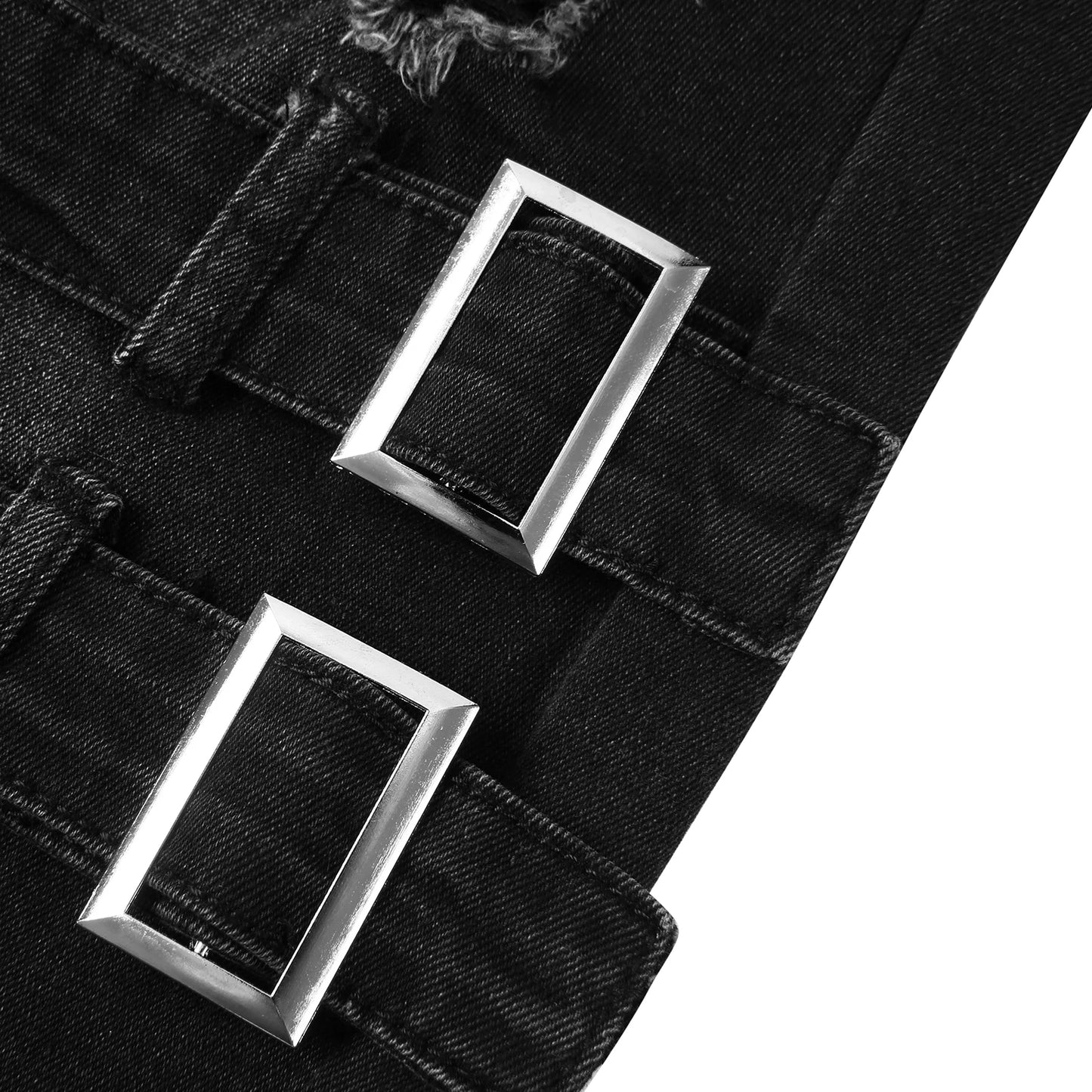 Street Skinny Ripped Jeans Men Denim Cargo Pants Wash Solid Color Casual Mid Waist Trousers Slim Daily Wear Joggers Y2K Clothing