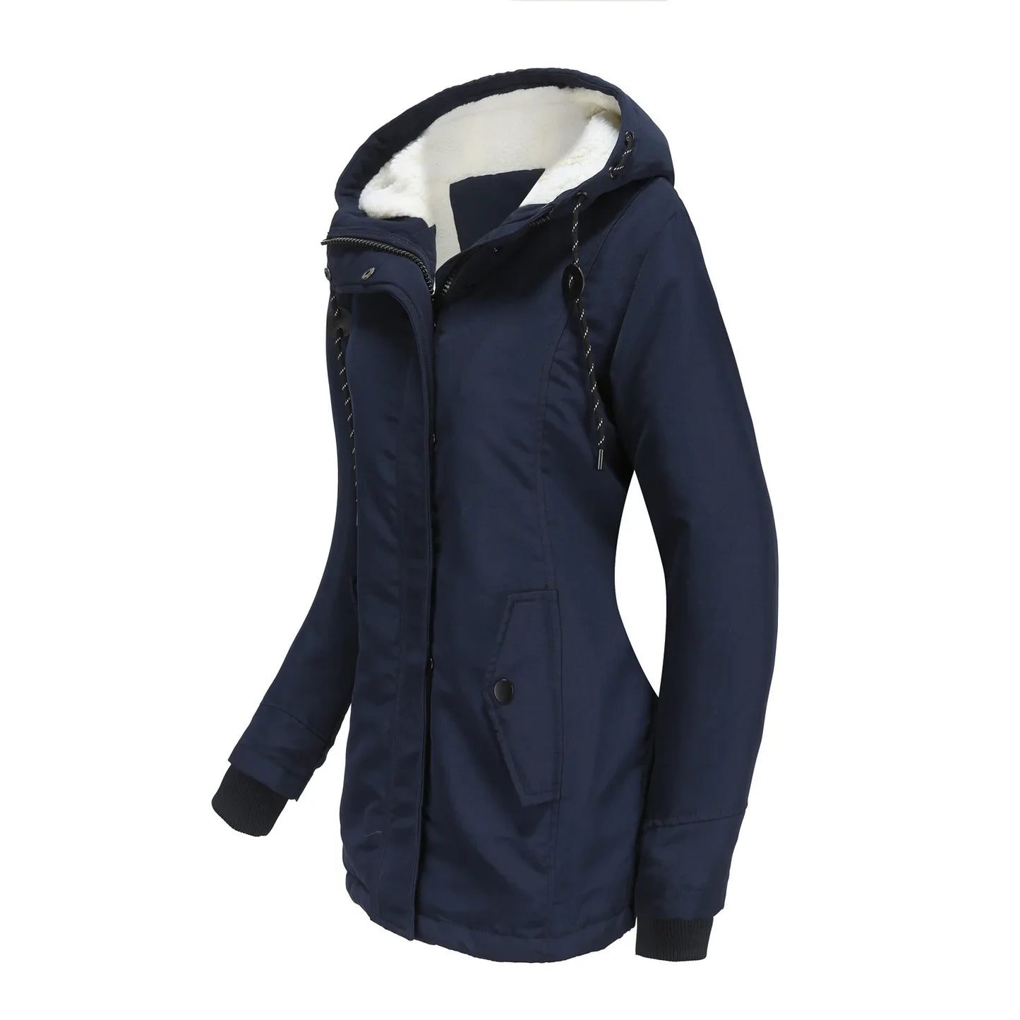 2023 Womens Parker Coat Autumn/winter Cotton-padded Jacket for Women Thickened Jacket Womens Casual Hooded Coat