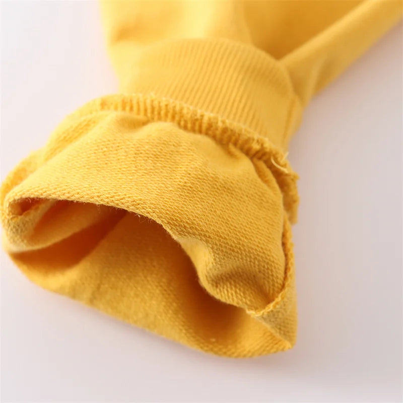 Jumping Meters 2-7T Yellow Children's Trousers Pants Plain Hot Selling Boys Girls Sweatpants Kids Sweatpants
