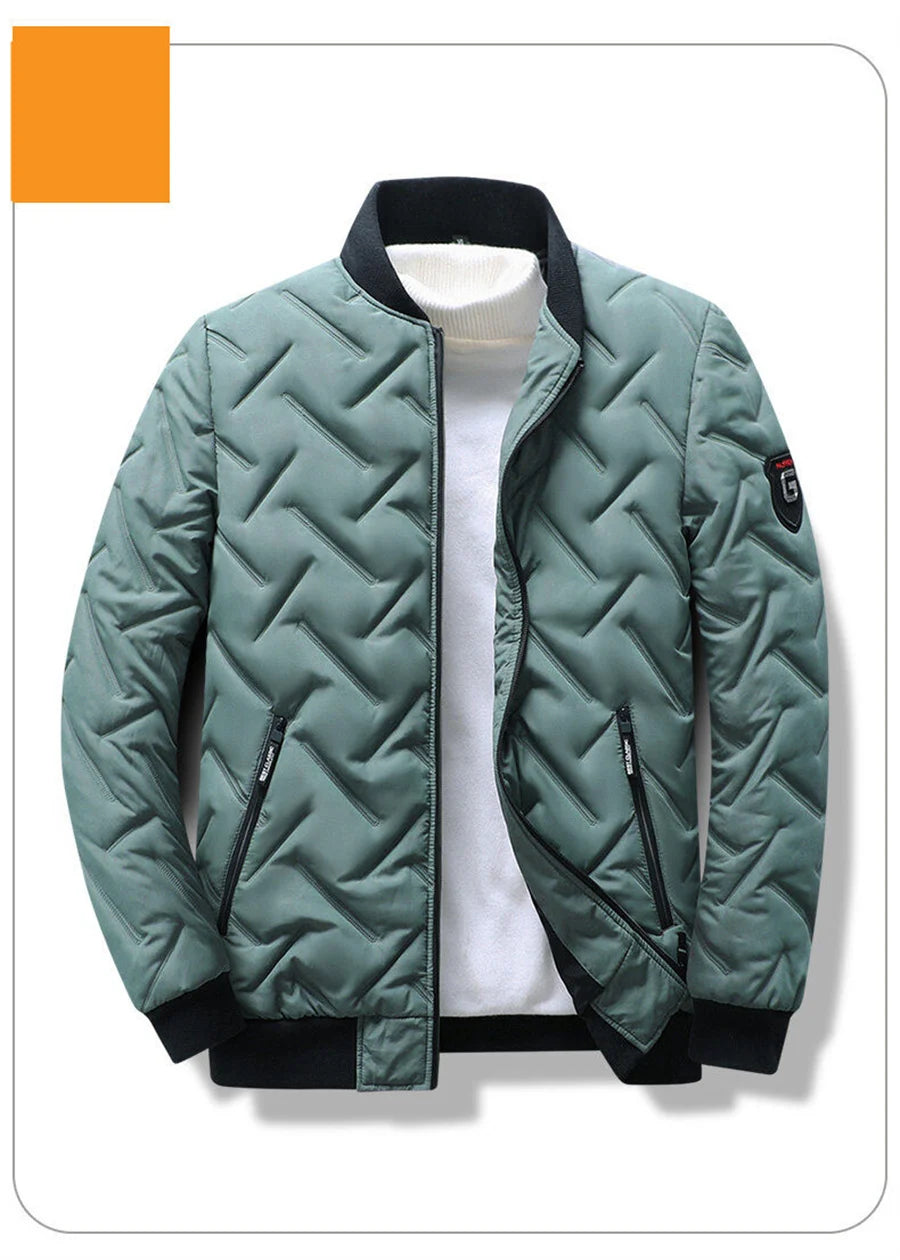 2025 Men's Warm Padded Jacket Autumn Winter Slim Fit Male Coat Casual Baseball Clothes Parka for Men Clothing Windbreaker 5XL