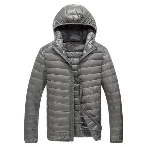 2024 Fall And Winter New Collar Lightweith Warm Down Jacket Royal Blue Black Gray Green Male Down-Filled Coat Large Size Does N