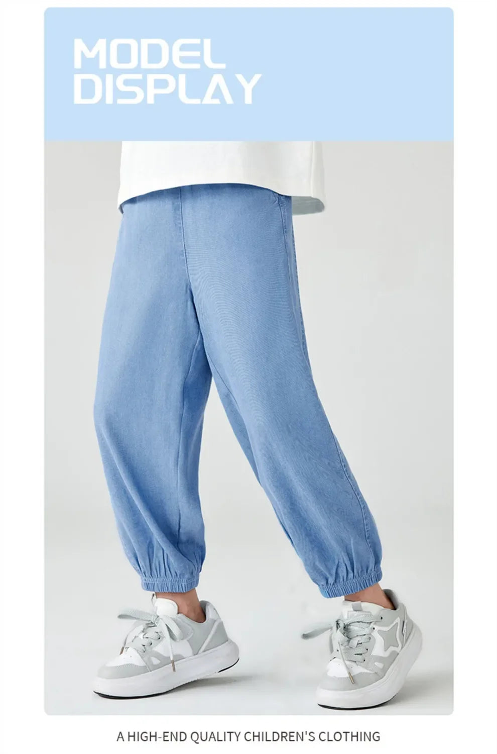Pantalones vaqueros finos antimosquitos para niños y niñas, pantalones largos para primavera y verano