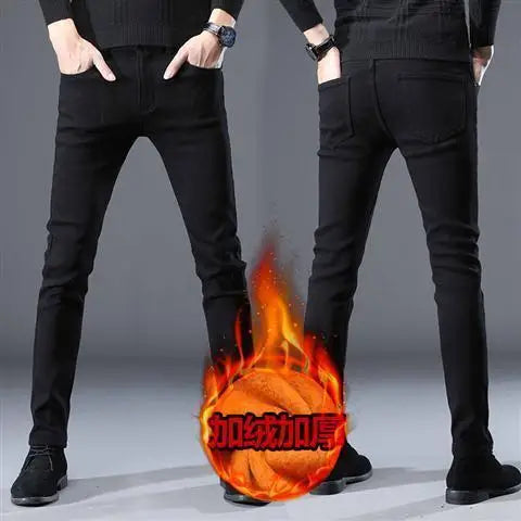 Summer Blue Comfortable Stylish Classic Designer Men's Slim Jeans Luxury Brand Korean Fashion Student Cowboy Soild Denim Pants