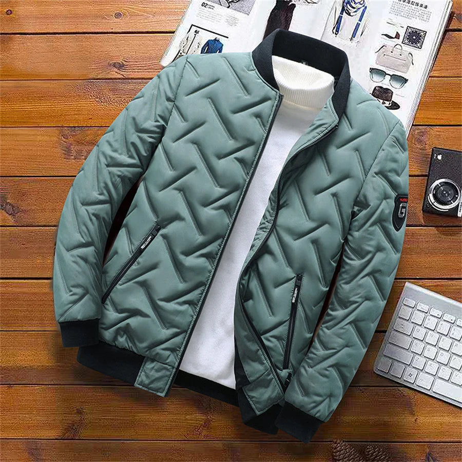 2025 Men's Warm Padded Jacket Autumn Winter Slim Fit Male Coat Casual Baseball Clothes Parka for Men Clothing Windbreaker 5XL