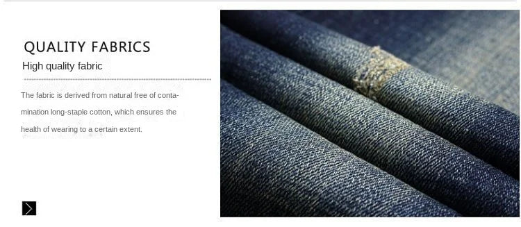 Pantalones vaqueros de diseño de primavera y otoño para hombre, estilo coreano, estilo boy friend, de algodón, elásticos, ajustados e informales.