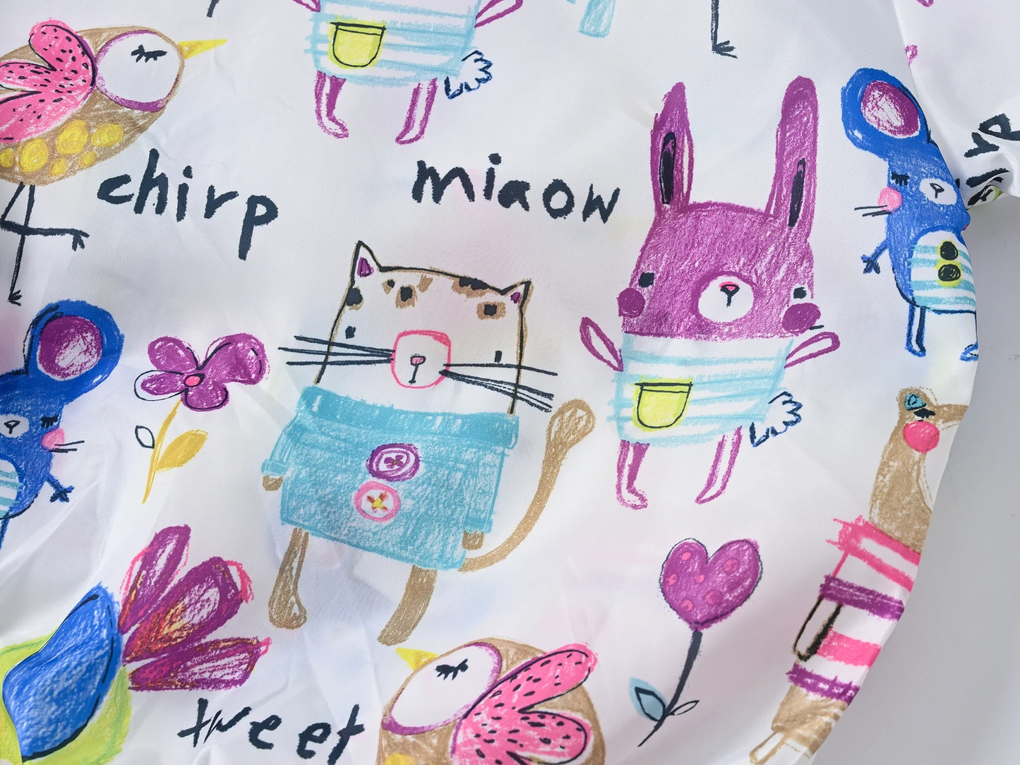 Cool and fashionable all kinds of lovely hooded jackets sunscreen printed jackets colorful children's animal printed sunscreen j