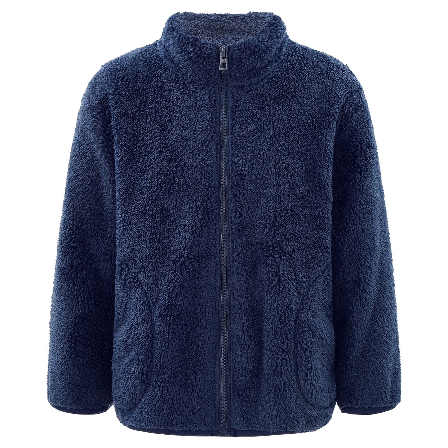 2022 Autumn Winter Girls Boys Casual Soft Warm Long Sleeve Coat Baby Kids Children Fleece Jacket Plush Zipper Closure Outerwear