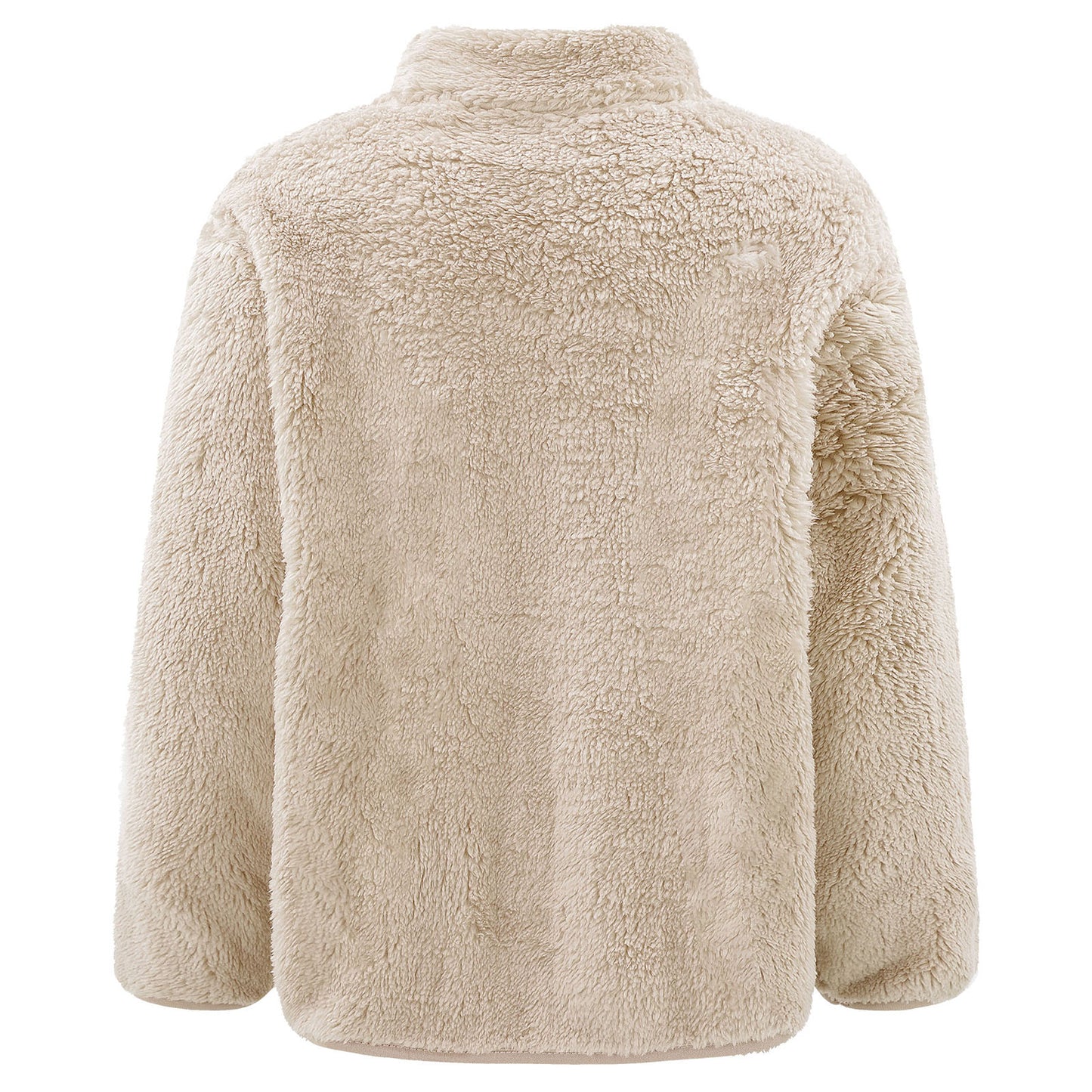 2022 Autumn Winter Girls Boys Casual Soft Warm Long Sleeve Coat Baby Kids Children Fleece Jacket Plush Zipper Closure Outerwear