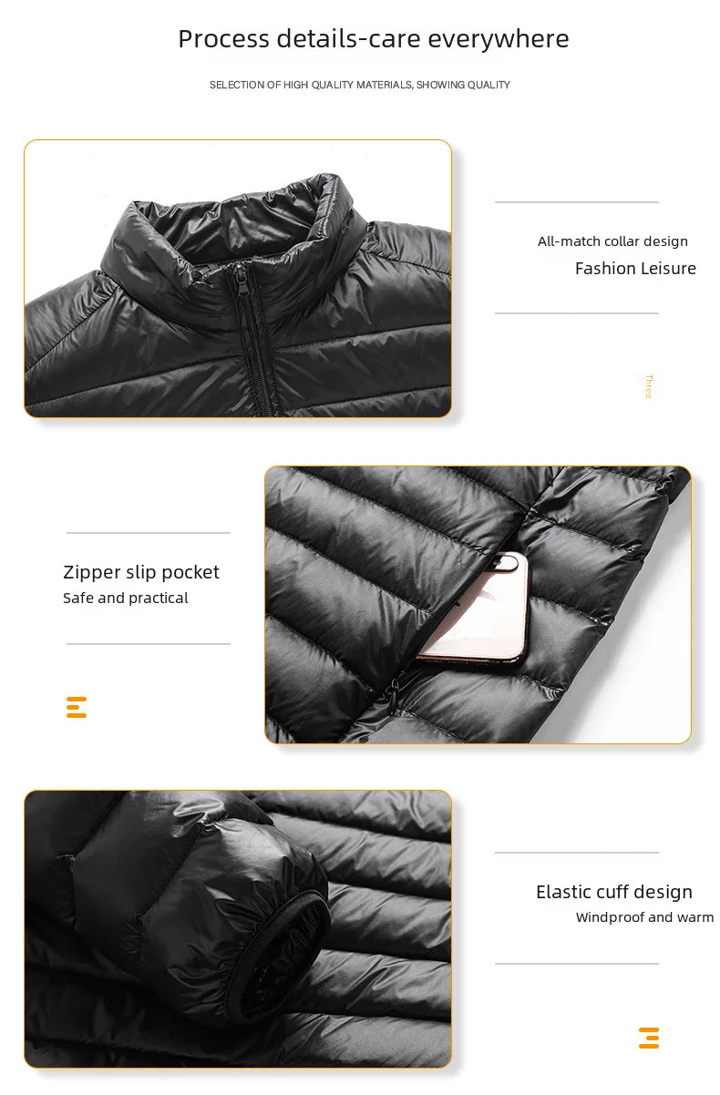 Winter Men's Cotton-padded Coat Cropped Lightweight Workwear Jacket Small Padded Jacket Men's Outerwear