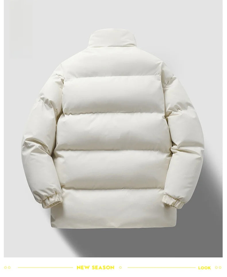 Down Jacket Cotton-padded Clothes Winter Thickened Cotton-padded Coat New Men And Women Couple Chopsticks Casual Youth Warm O...