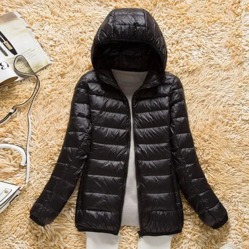 Abrigo corto fino acolchado de algodón para mujer, nuevo estilo coreano 2022, chaqueta holgada con capucha de algodón para otoño/invierno para hombre