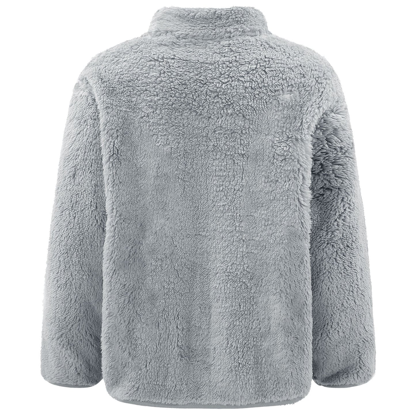 2022 Autumn Winter Girls Boys Casual Soft Warm Long Sleeve Coat Baby Kids Children Fleece Jacket Plush Zipper Closure Outerwear