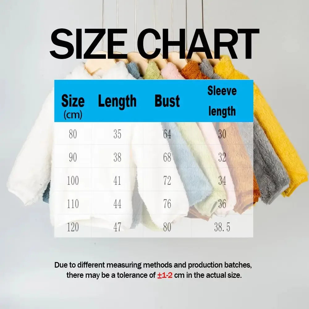 Autumn Winter Children's Coats Double Sided Velvet Outerwear Baby Warm Clothes Children Thermal Fleece jacket Boys Girls Coat