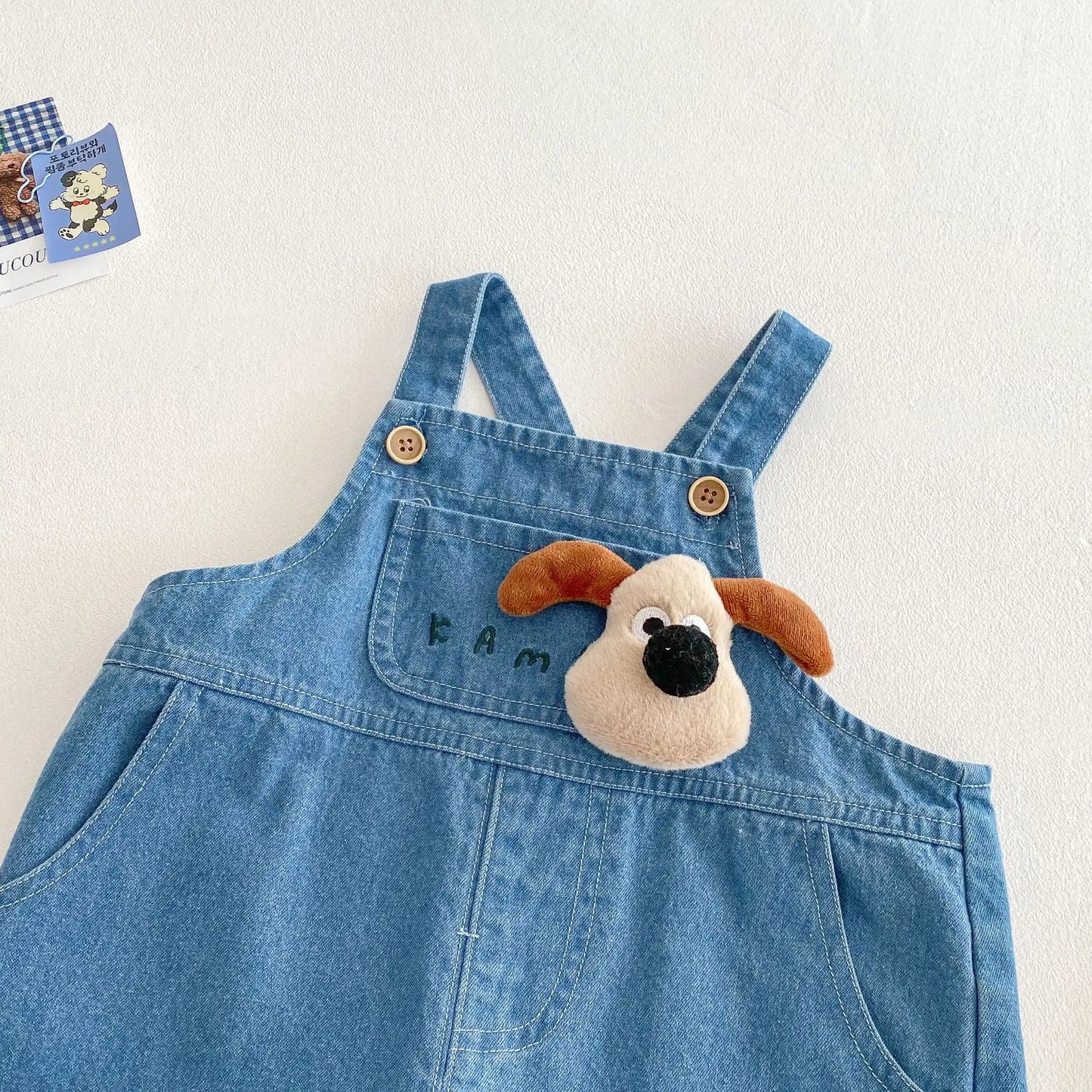 Cartoon Overalls for Boys 0-6 Years - Spring Collection, Soft Denim Jeans - Korean Baby Fashion