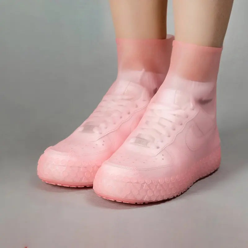 Outdoor Antislip Rain Shoes Shoe Covers Reusable Fashion Waterproof One Size Shoes Protectors Wearable Midcalf Rain Shoes Covers