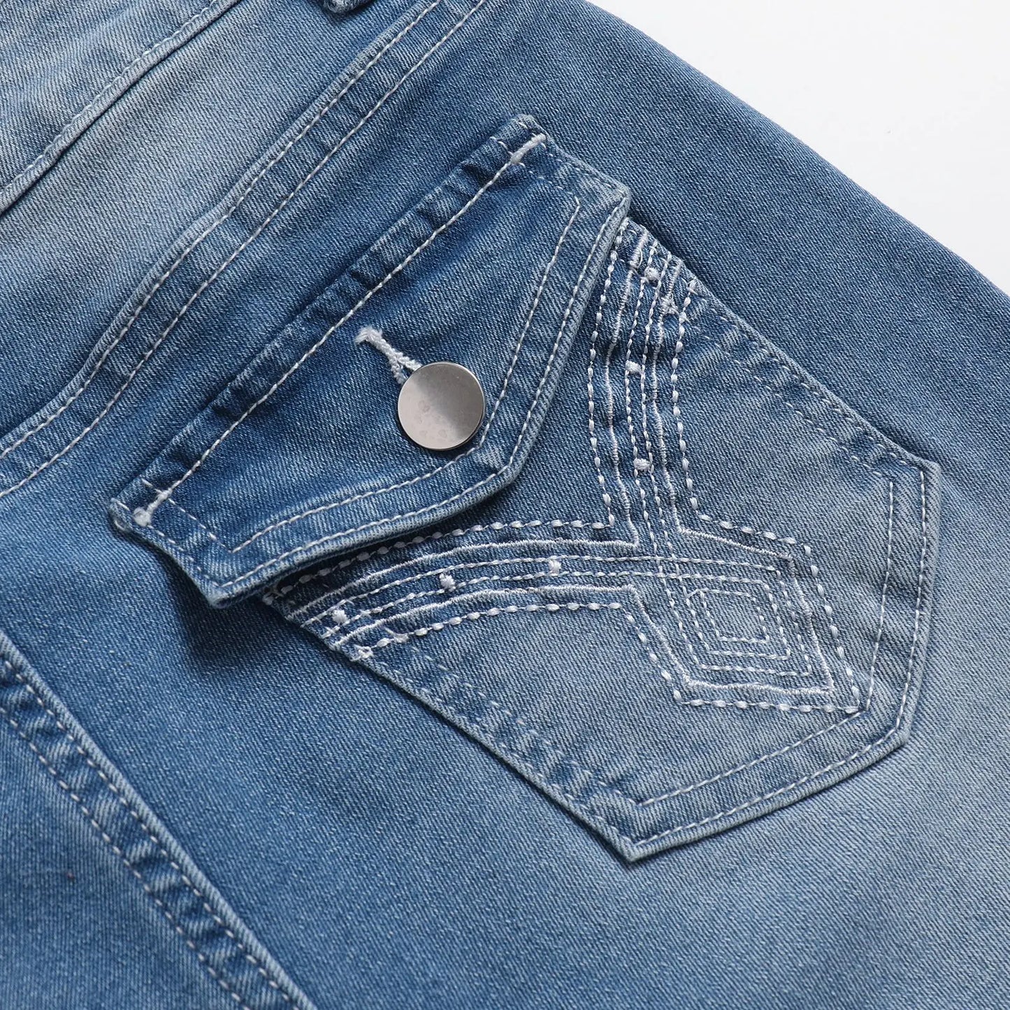 Jean bootcut extensible pour femme, coupe slim, tendance, évasé, décontracté, collection 2024