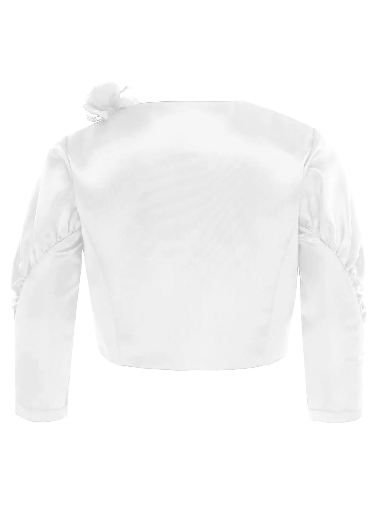 Girls Party Bolero Coats Short Jackets Prom Banquet Communion Jacket Birthday Gift Wedding Wrap Outerwear Flower Girl Clothes
