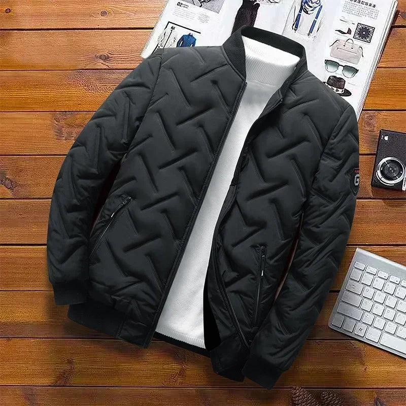 New 2025 Autumn Winter Jacket Men Cotton Padded Jacket Korean Streetwear Casual Jacket Men Fashion Clothing Male Warm Coats 5XL