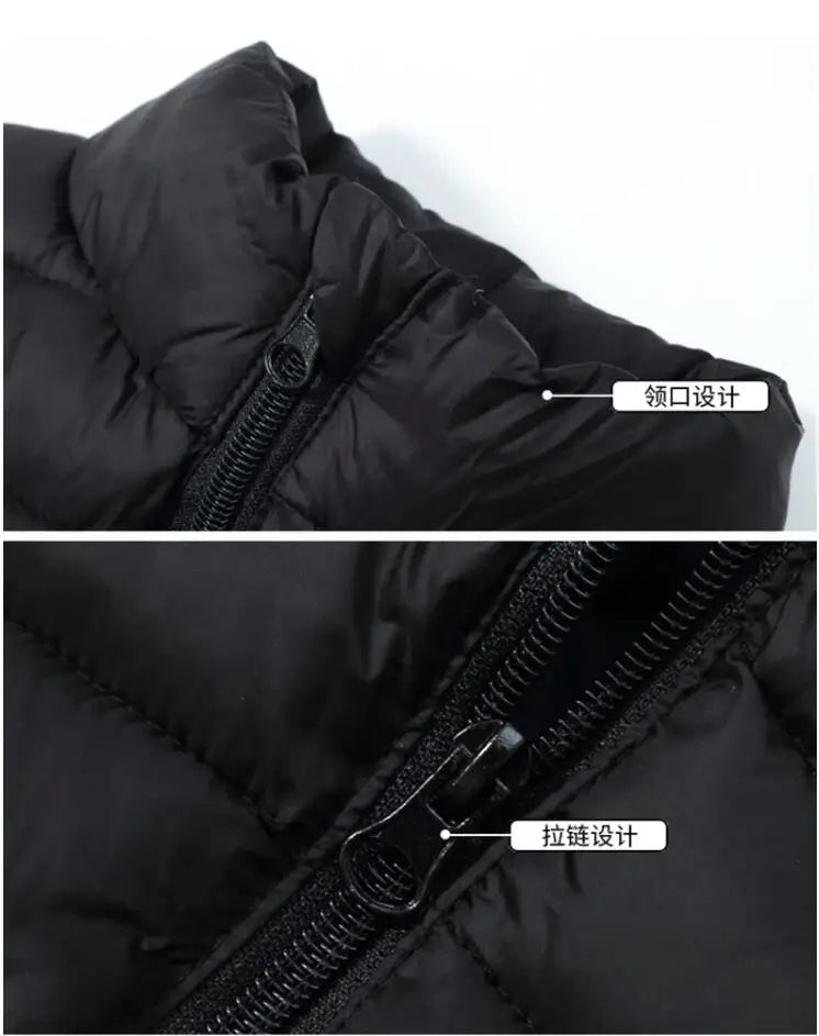 Boys' Down Vest Winter Light Jacket Casual Stand Collar Waistcoat Children Fashion Korea Coat Autumn Clothes For Girls Vests