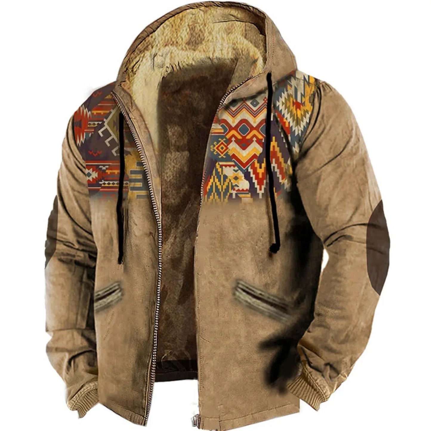 Vintage Y2k Zipper Golf Hoodie For Men Fashion Jacket Ethnic Men'S Pullovers 3d Jersey Sweatshirt Long Sleeve Casual Clothing