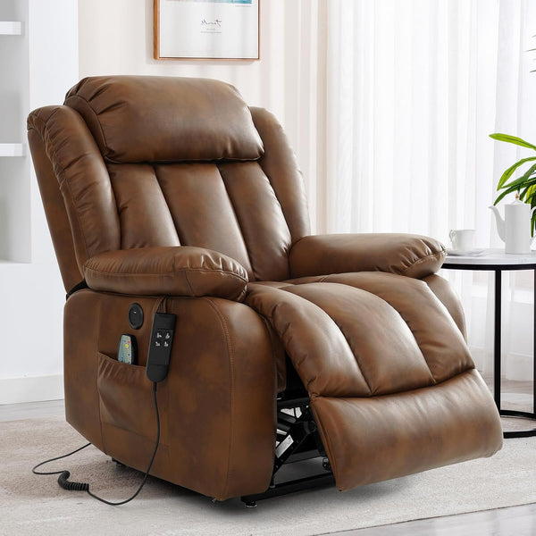 Dual Motor Lift Recliner Chair With Heat And Massage
