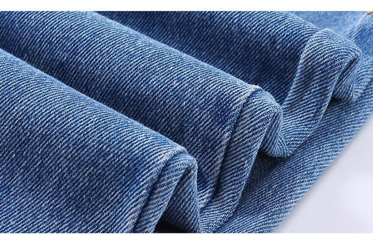 Pantalones vaqueros azules de cintura alta para niñas adolescentes, ajustados, de verano, ropa informal para niños de 10, 12 y 14 años.