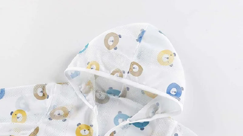 Children's Sunscreen Clothing Jacket Summer New Boys Little Girls Thin Coat Kids Outdoor Breathable Clothes KF1016